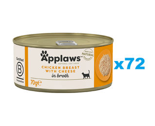 Applaws Katzen Nassfutter Huhn Stückchen in Sauce Adult 72x70 g mit hohem Fleischanteil laktosefrei - 72 x 70 g – Bild 1 von 2