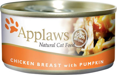 Applaws Katzen Nassfutter Huhn und Kürbis in Brühe, glutenfrei, 24 x 70 g – Bild 1 von 1