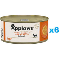 Produktbild von Applaws Katzen Nassfutter Huhn und Kürbis in Brühe Adult 6 x 156g - 6 x 156 g