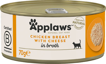 Applaws Katzen Nassfutter Hühnchenbrust und Käse Adult 24 x 70 g - 24 x 70 g – Bild 1 von 11