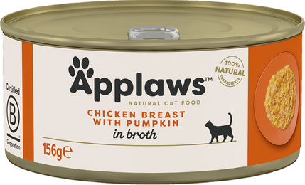 Applaws Katzen Nassfutter Hühnchenbrust und Kürbis in Sauce Adult 24 x 156 g getreidefrei - 24 x 156 g – Bild 1 von 4