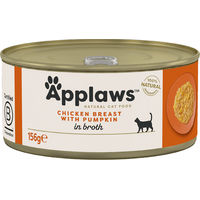 Produktbild von Applaws Katzen Nassfutter Hühnchenbrust und Kürbis in Sauce Adult 24 x 156 g getreidefrei - 24 x 156 g