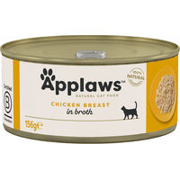 Produktbild von Applaws Katzen Nassfutter Hühnchenstückchen in Sauce Adult Glutenfrei 24 x 156 g - 24 x 156 g