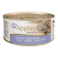 Produktbild von Applaws Katzen Nassfutter Meeresfisch in Sauce glutenfrei 24 x 70 g Sparpaket