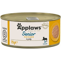 Produktbild von Applaws Katzen Nassfutter Senior Huhn in Gelee 70g - 24 x 70 g