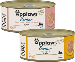Applaws Katzen Nassfutter Senior Huhn Monoprotein Stückchen in Gelee 24 x 70 g – Bild 1 von 5