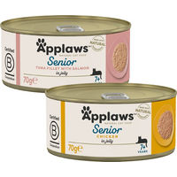 Produktbild von Applaws Katzen Nassfutter Senior Huhn Monoprotein Stückchen in Gelee 24 x 70 g