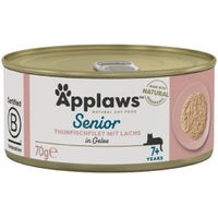 Produktbild von Applaws Katzen Nassfutter Senior Thunfisch und Lachs in Gelee 24x70g