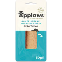 Produktbild von Applaws Katzen Nassfutter Thunfischfilet am Stück für erwachsene Katzen 3x30g
