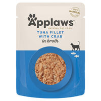 Produktbild von Applaws Katzen Nassfutter Thunfischfilet und Krabbe für Adult 12 x 70 g - 12 x 70 g