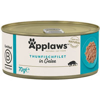 Produktbild von Applaws Katzen Nassfutter Thunfischfilets glutenfrei 24x70g