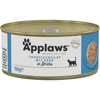 Produktbild von Applaws Katzen Nassfutter Thunfischfilets mit Käse getreidefrei Adult 24x156g