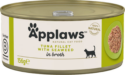 Applaws Katzen Nassfutter Thunfischfilets mit Meeresalgen Adult 24 x 156 g - 24 x 156 g – Bild 1 von 9