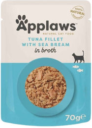 Applaws Katzen Nassfutter Thunfischfilets und Brachse Adult 12 x 70g - 12 x 70 g – Bild 1 von 8