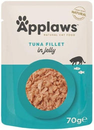 Applaws Katzen Nassfutter Thunfischstückchen in Gelee Adult 16 x 70 g mit hohem Fleischanteil glutenfrei - 16 x 70 g – Bild 1 von 5