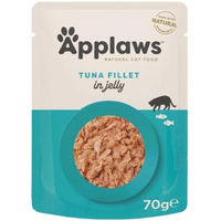 Produktbild von Applaws Katzen Nassfutter Thunfischstückchen in Gelee Adult 16 x 70 g mit hohem Fleischanteil glutenfrei - 16 x 70 g