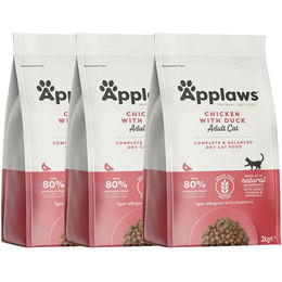 Applaws Katzen Trockenfutter Huhn und Ente Getreidefrei Adult 6 kg - 3 x 2 kg – Bild 1 von 6