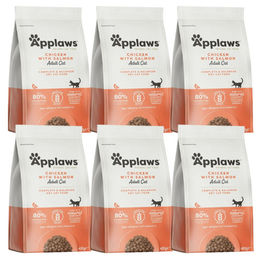Applaws Katzen Trockenfutter Huhn und Lachs getreidefrei glutenfrei Adult 2,4 kg (6x400 g) - 6 x 400 g – Bild 1 von 4