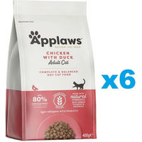 Produktbild von Applaws Katzenfutter Adult Huhn und Ente getreidefrei 6x400 g - 6 x 400 g
