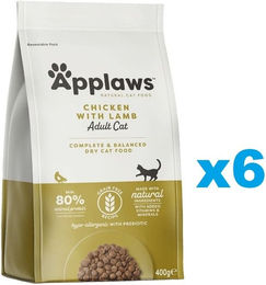 Produktbild von Applaws Katzenfutter Adult Huhn und Lamm Getreidefrei 2,4 kg - 6 x 400 g