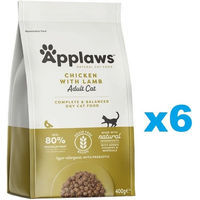 Produktbild von Applaws Katzenfutter Adult Huhn und Lamm Getreidefrei 2,4 kg - 6 x 400 g