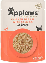 Produktbild von Applaws Katzenfutter Adult Hühnerbrust mit Lachs in Sauce getreidefrei 70 g