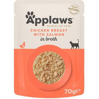 Produktbild von Applaws Katzenfutter Adult Hühnerbrust mit Lachs in Sauce getreidefrei 70 g