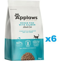 Produktbild von Applaws Katzenfutter Adult Meeresfisch und Lachs getreidefrei und glutenfrei 6x350g - 6 x 350 g