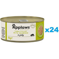 Produktbild von Applaws Katzenfutter Adult Thunfisch mit Algen in Gelee 24x70 g