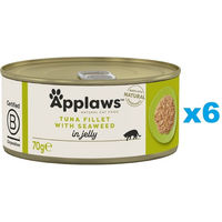 Produktbild von Applaws Katzenfutter Adult Thunfisch mit Algen in Gelee 6x70 g ohne Farb- und Aromastoffe