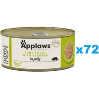 Produktbild von Applaws Katzenfutter Adult Thunfisch mit Algen in Gelee 72x70 g