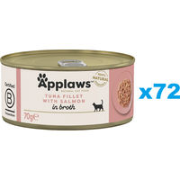Produktbild von Applaws Katzenfutter Adult Thunfisch mit Lachs in Sauce mit hohem Fleischanteil 72x 70 g - 72 x 70 g