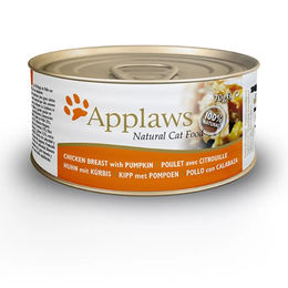 Applaws Katzenfutter Huhn in Sauce mit Kürbis glutenfrei 24 x 70 g - 591 ml – Bild 1 von 3