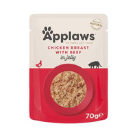 Produktbild von Applaws Katzenfutter Huhn und Rind in Gelee getreidefrei 16 x 70 g - 16 x 70 g