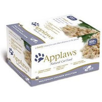 Produktbild von Applaws Katzenfutter Hühnchenauswahl Multipack 8 x 60g für ausgewachsene Katzen - 8 x 60 g