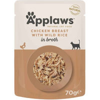 Produktbild von Applaws Katzenfutter Hühnchenbrust und Wildreis Adult Stückchen in Sauce 12 x 70 g - 12 x 70 g