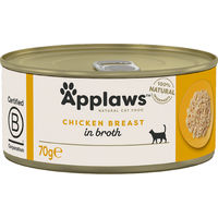 Produktbild von Applaws Katzenfutter Hühnerbrust in Brühe Adult 24 x 70 g - 24 x 70 g