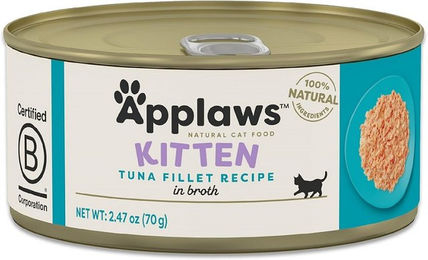 Applaws Katzenfutter Kitten Thunfisch Stückchen in Gelee 70g - 24 x 70 g – Bild 1 von 9