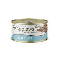 Produktbild von Applaws Katzenfutter Nass Thunfischfilets in Brühe 24 x 70g Dose