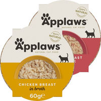 Produktbild von Applaws Katzenfutter Schälchen Huhn und Ente 10 x 60 g