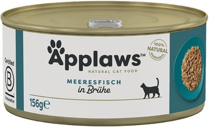 Produktbild von Applaws Katzenfutter Seefisch für Adult ohne Farb- und Aromastoffe 24x156g