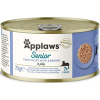 Produktbild von Applaws Katzenfutter Senior Thunfisch und Sardine in Gelee 24x70g - 24 x 70 g