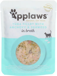 Applaws Katzenfutter Thunfischfilets und ganze Sardellen 12 x 70 g glutenfrei ohne Farb- und Aromastoffe - 12 x 70 g – Bild 1 von 13