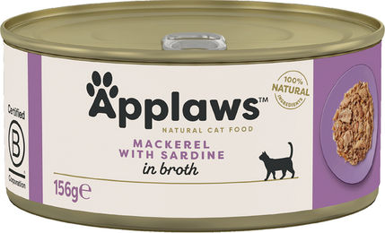 Applaws Katzennassfutter Adult Makrele und Sardine in Sauce 24 x 156g - 24 x 156 g – Bild 1 von 5