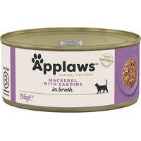 Produktbild von Applaws Katzennassfutter Adult Makrele und Sardine in Sauce 24 x 156g - 24 x 156 g