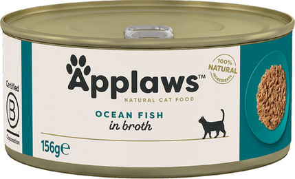 Applaws Katzennassfutter Meeresfisch in Brühe Adult 24 x 156g glutenfrei - 24 x 156 g – Bild 1 von 5