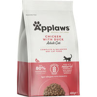 Produktbild von Applaws Katzentrockenfutter Adult Huhn & Ente getreidefrei 400 g - 400 g