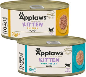 Applaws Kitten Nassfutter Huhn in Gelee 24 x 70 g Monoprotein ohne Konservierungsstoffe - 1680 g – Bild 1 von 9