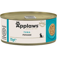 Produktbild von Applaws Mousse Thunfisch Katzenfutter Adult Glutenfrei Hypoallergen 24 x 70 g - 24 x 70 g