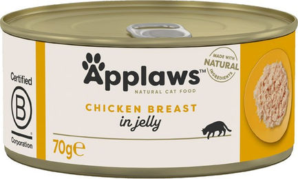 Produktbild von Applaws Nassfutter für Katzen Adult Huhn in Jelly 12 x 70 g - 6 x 70 g